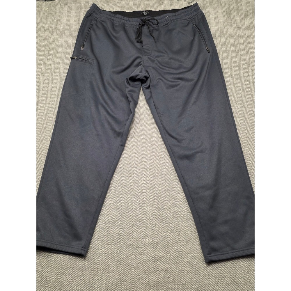 Weatherproof Vintage Mens XXL Relaxed Fit Joggers Charcoal Gray Zipper Pockets